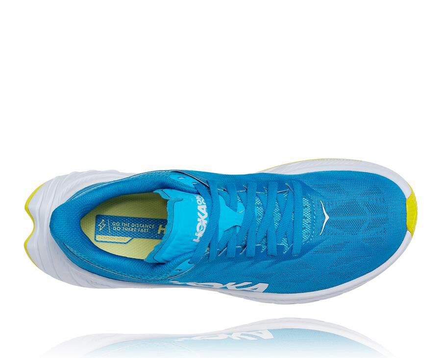 Tenis Hoka One One Mujer Azules/Blancos - Carbon X 2 - OEPV32719